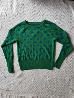 GAP Crazy Dot Boatneck Sweater Size Small